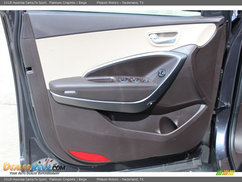 2018 Hyundai Santa Fe Sport Platinum Graphite / Beige Photo #9