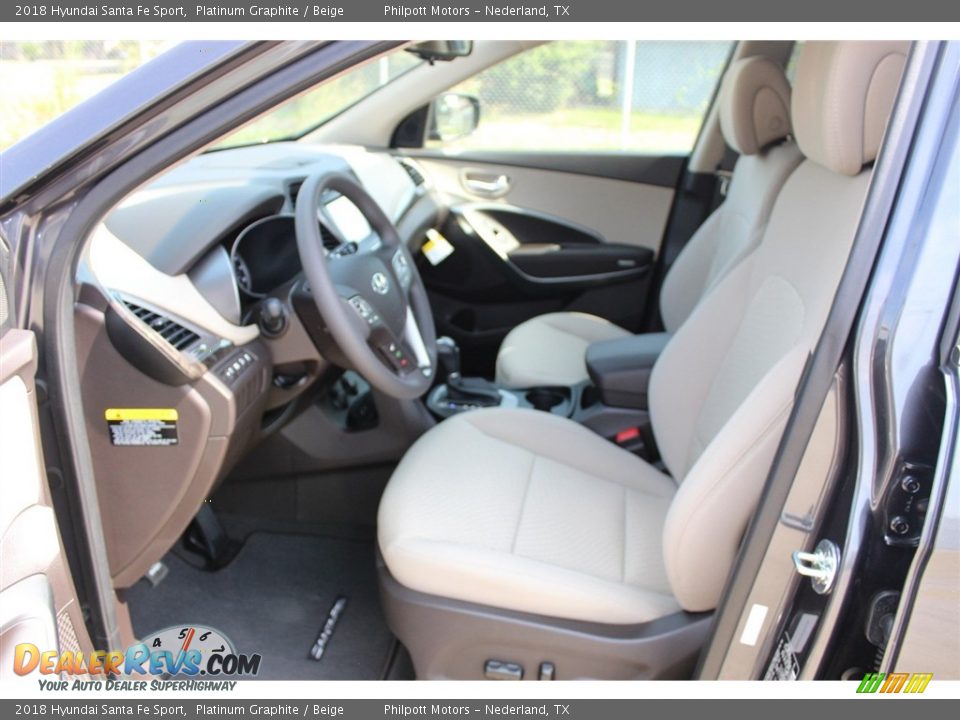 2018 Hyundai Santa Fe Sport Platinum Graphite / Beige Photo #11