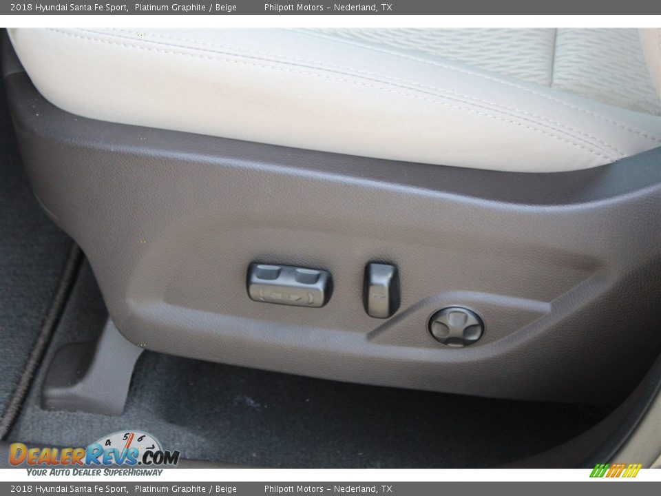 2018 Hyundai Santa Fe Sport Platinum Graphite / Beige Photo #12