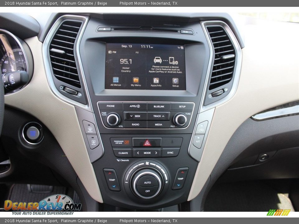 2018 Hyundai Santa Fe Sport Platinum Graphite / Beige Photo #14