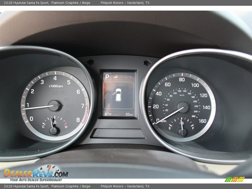 2018 Hyundai Santa Fe Sport Platinum Graphite / Beige Photo #20