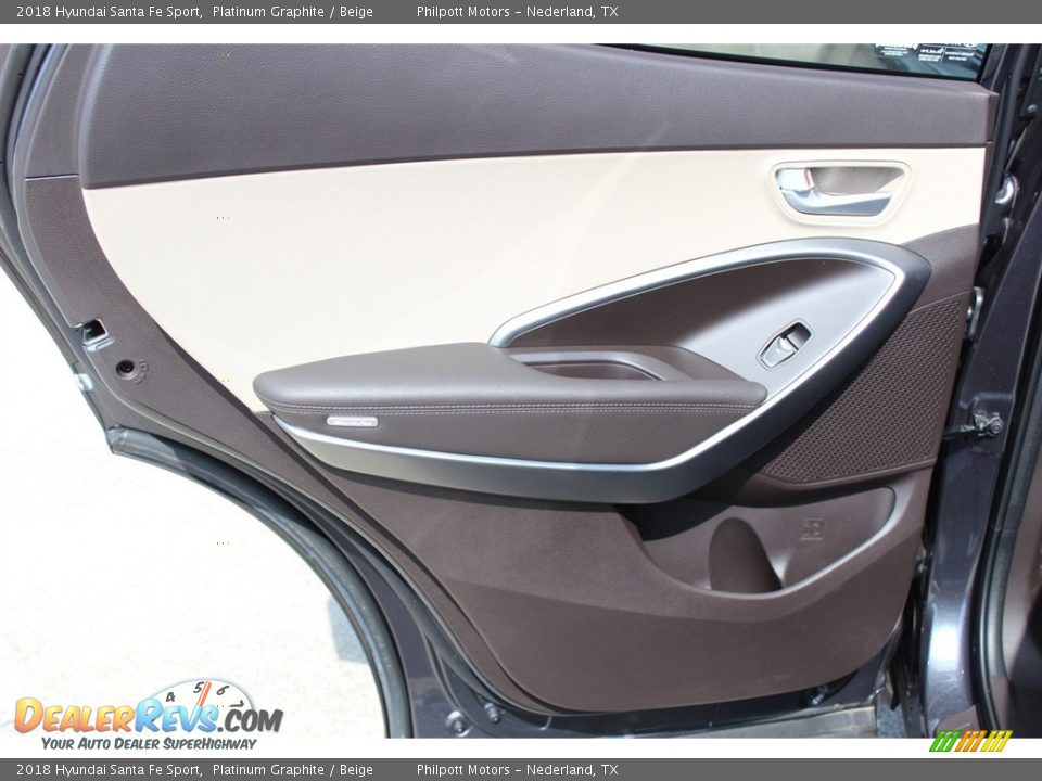 2018 Hyundai Santa Fe Sport Platinum Graphite / Beige Photo #21