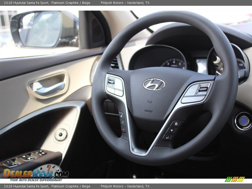 2018 Hyundai Santa Fe Sport Platinum Graphite / Beige Photo #24