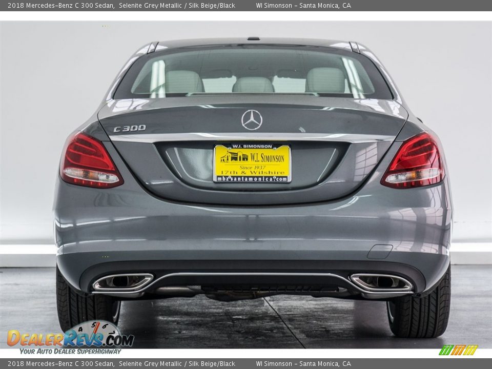 2018 Mercedes-Benz C 300 Sedan Selenite Grey Metallic / Silk Beige/Black Photo #4