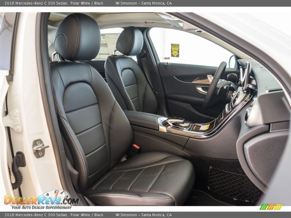 2018 Mercedes-Benz C 300 Sedan Polar White / Black Photo #2