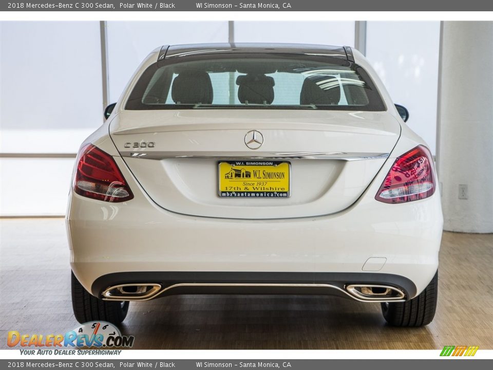 2018 Mercedes-Benz C 300 Sedan Polar White / Black Photo #4