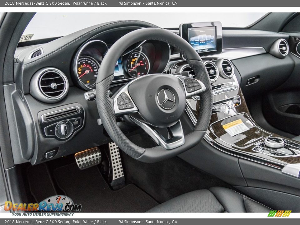 2018 Mercedes-Benz C 300 Sedan Polar White / Black Photo #6