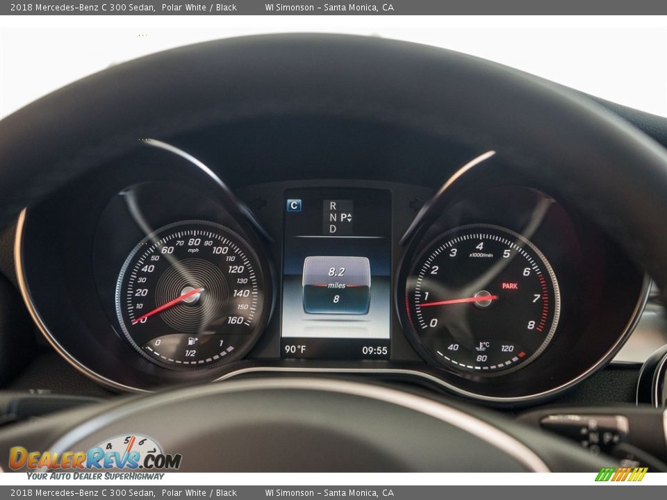 2018 Mercedes-Benz C 300 Sedan Polar White / Black Photo #7