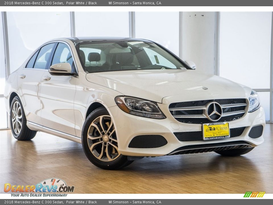 2018 Mercedes-Benz C 300 Sedan Polar White / Black Photo #12