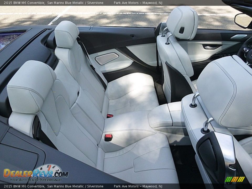 Rear Seat of 2015 BMW M6 Convertible Photo #20