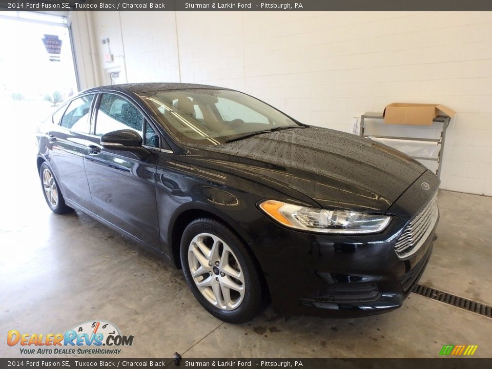 2014 Ford Fusion SE Tuxedo Black / Charcoal Black Photo #1