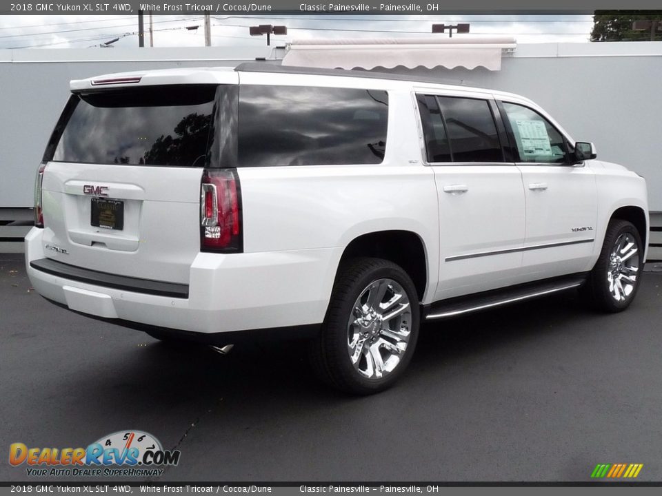 2018 GMC Yukon XL SLT 4WD White Frost Tricoat / Cocoa/Dune Photo #2