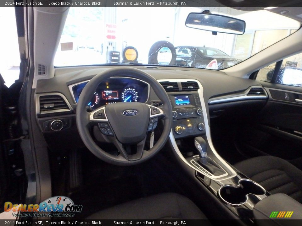2014 Ford Fusion SE Tuxedo Black / Charcoal Black Photo #9