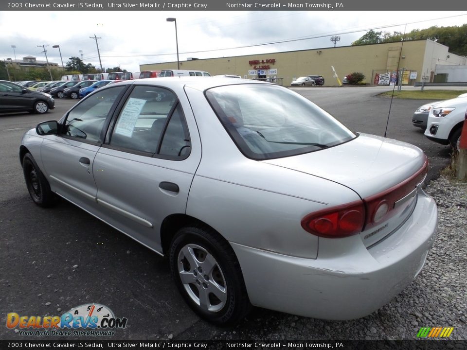 2003 Chevrolet Cavalier LS Sedan Ultra Silver Metallic / Graphite Gray Photo #2