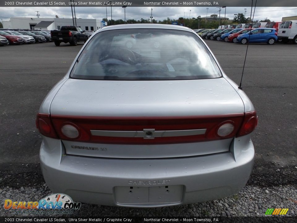 2003 Chevrolet Cavalier LS Sedan Ultra Silver Metallic / Graphite Gray Photo #3