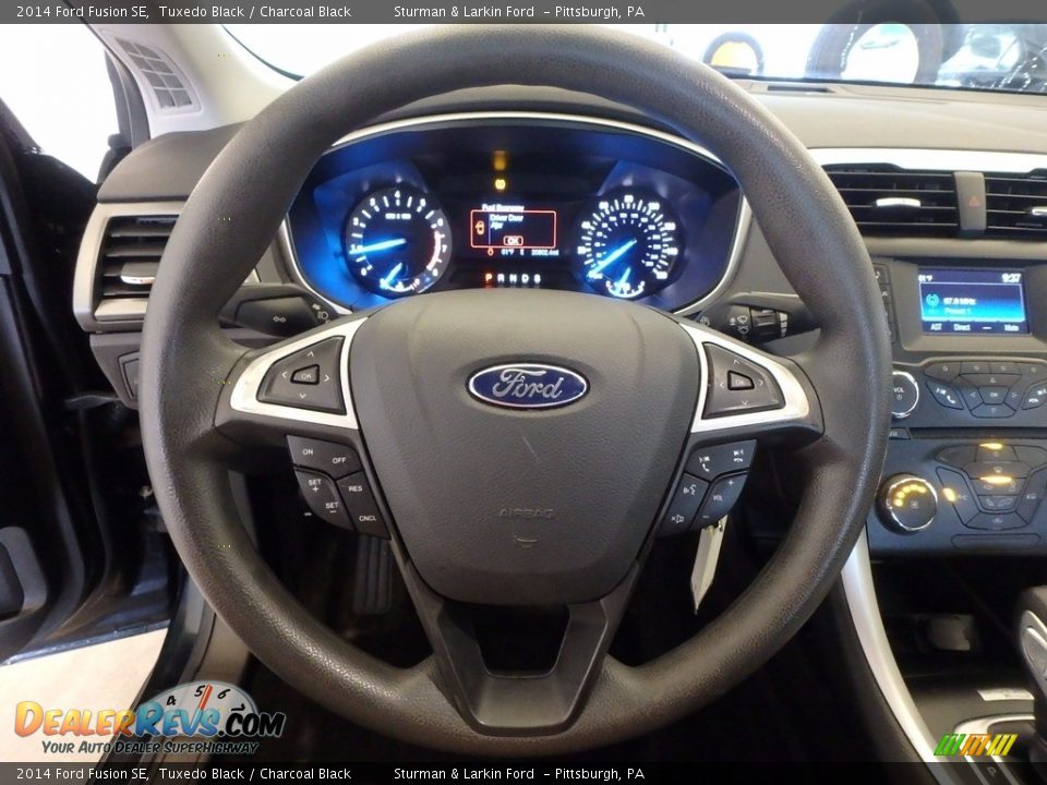 2014 Ford Fusion SE Tuxedo Black / Charcoal Black Photo #13