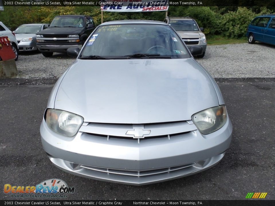 2003 Chevrolet Cavalier LS Sedan Ultra Silver Metallic / Graphite Gray Photo #6