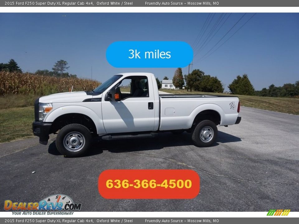 2015 Ford F250 Super Duty XL Regular Cab 4x4 Oxford White / Steel Photo #1