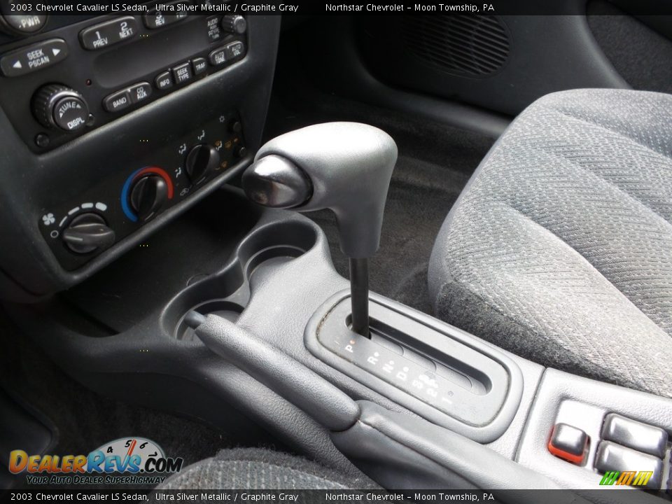 2003 Chevrolet Cavalier LS Sedan Ultra Silver Metallic / Graphite Gray Photo #12