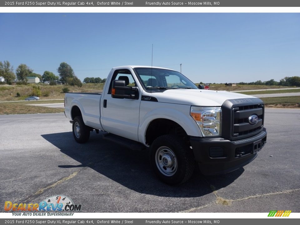 2015 Ford F250 Super Duty XL Regular Cab 4x4 Oxford White / Steel Photo #3