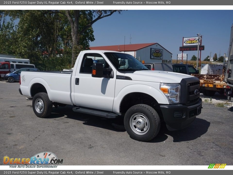 2015 Ford F250 Super Duty XL Regular Cab 4x4 Oxford White / Steel Photo #7