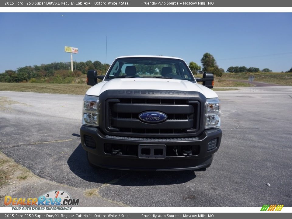 2015 Ford F250 Super Duty XL Regular Cab 4x4 Oxford White / Steel Photo #8