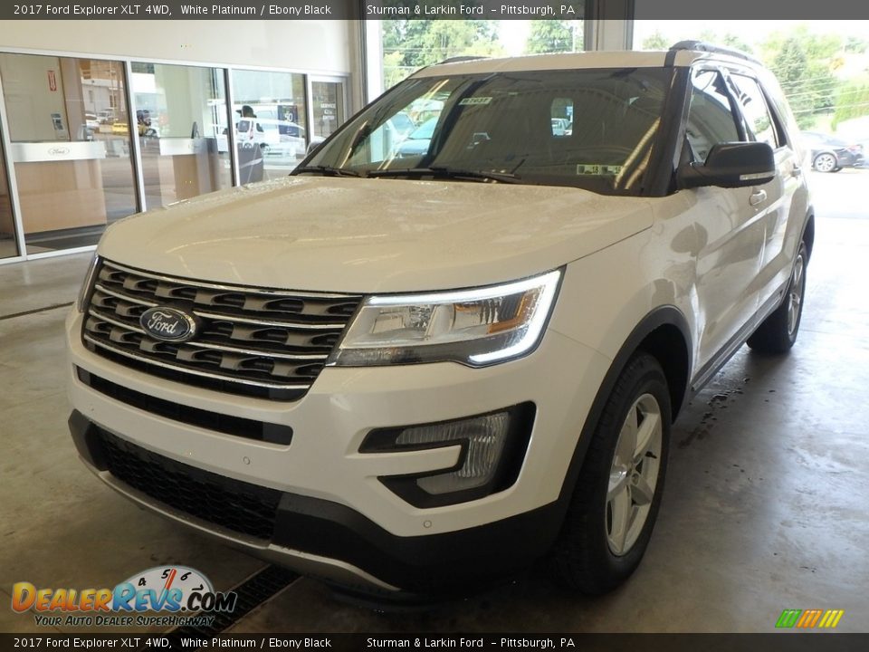 2017 Ford Explorer XLT 4WD White Platinum / Ebony Black Photo #4