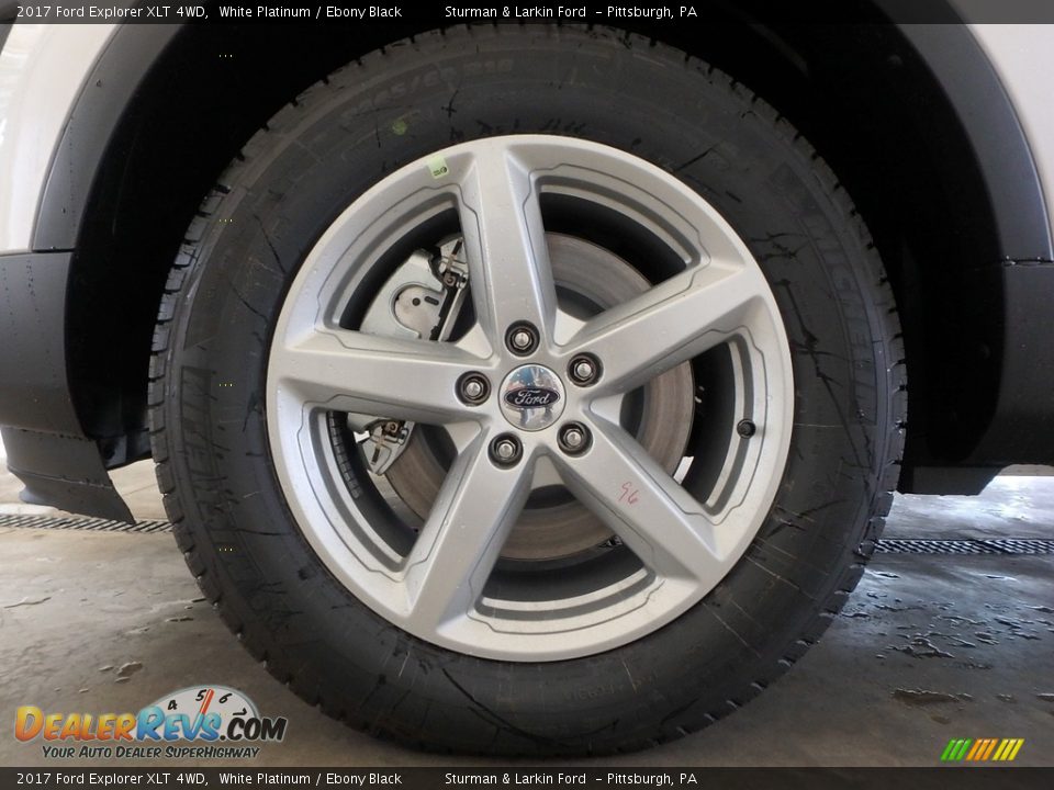 2017 Ford Explorer XLT 4WD White Platinum / Ebony Black Photo #5