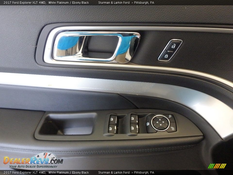 2017 Ford Explorer XLT 4WD White Platinum / Ebony Black Photo #9