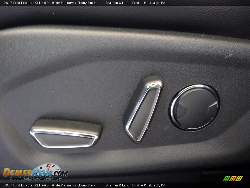 2017 Ford Explorer XLT 4WD White Platinum / Ebony Black Photo #11