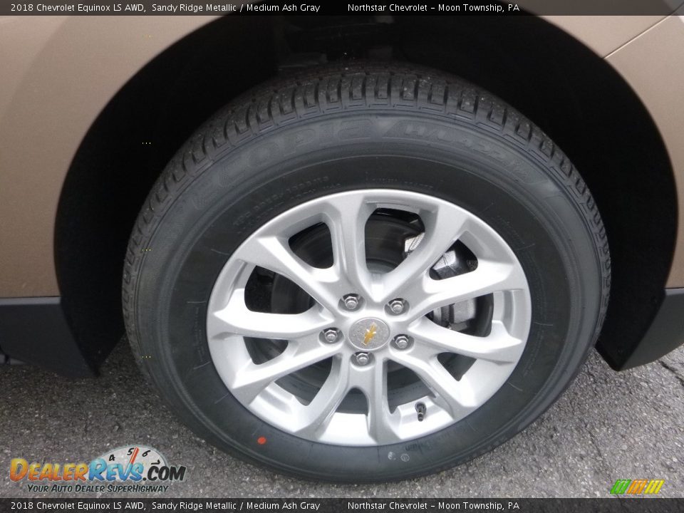 2018 Chevrolet Equinox LS AWD Sandy Ridge Metallic / Medium Ash Gray Photo #9
