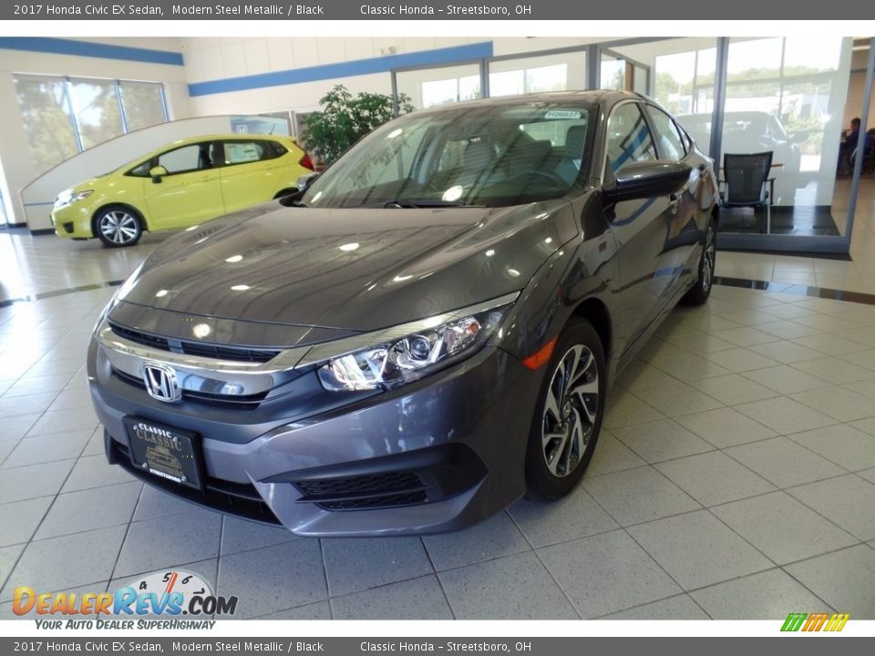 2017 Honda Civic EX Sedan Modern Steel Metallic / Black Photo #1