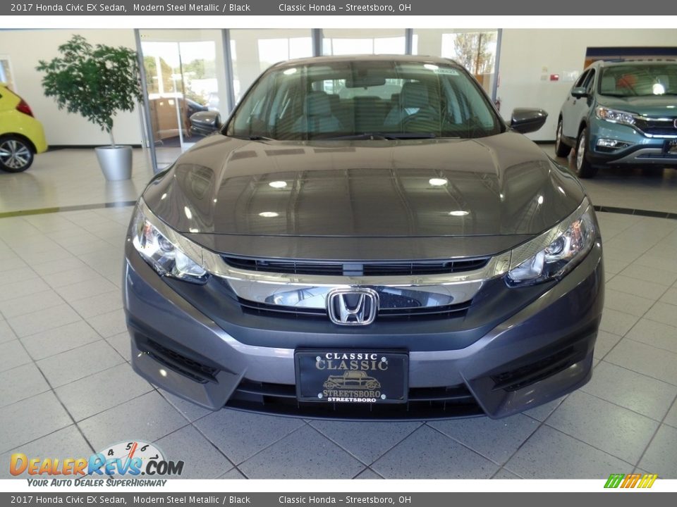 2017 Honda Civic EX Sedan Modern Steel Metallic / Black Photo #2
