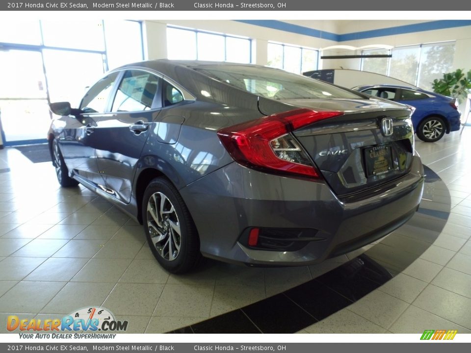 2017 Honda Civic EX Sedan Modern Steel Metallic / Black Photo #4