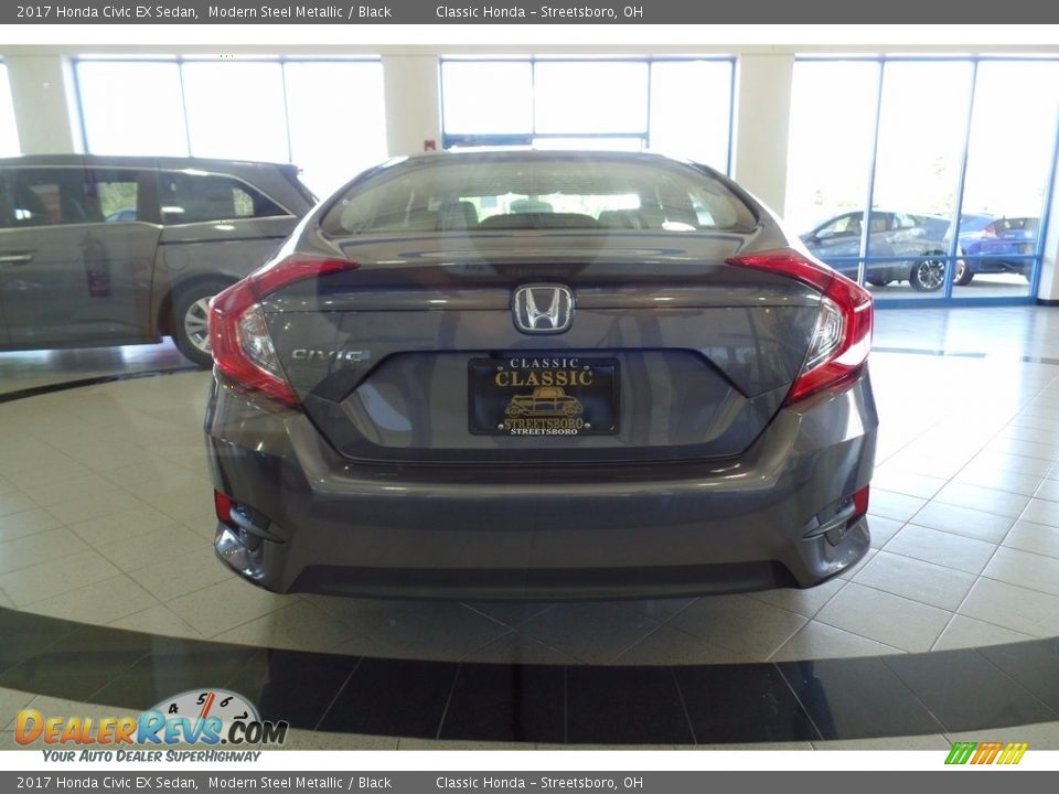 2017 Honda Civic EX Sedan Modern Steel Metallic / Black Photo #5