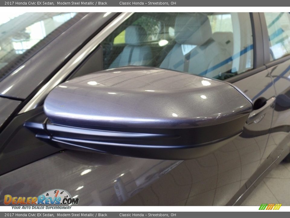 2017 Honda Civic EX Sedan Modern Steel Metallic / Black Photo #7