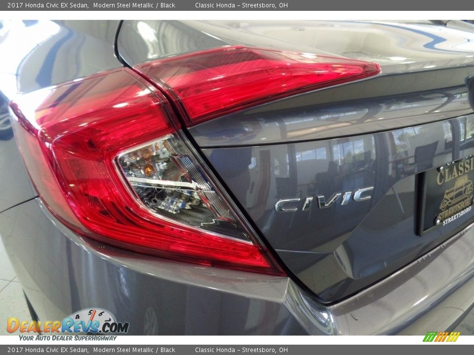 2017 Honda Civic EX Sedan Modern Steel Metallic / Black Photo #8