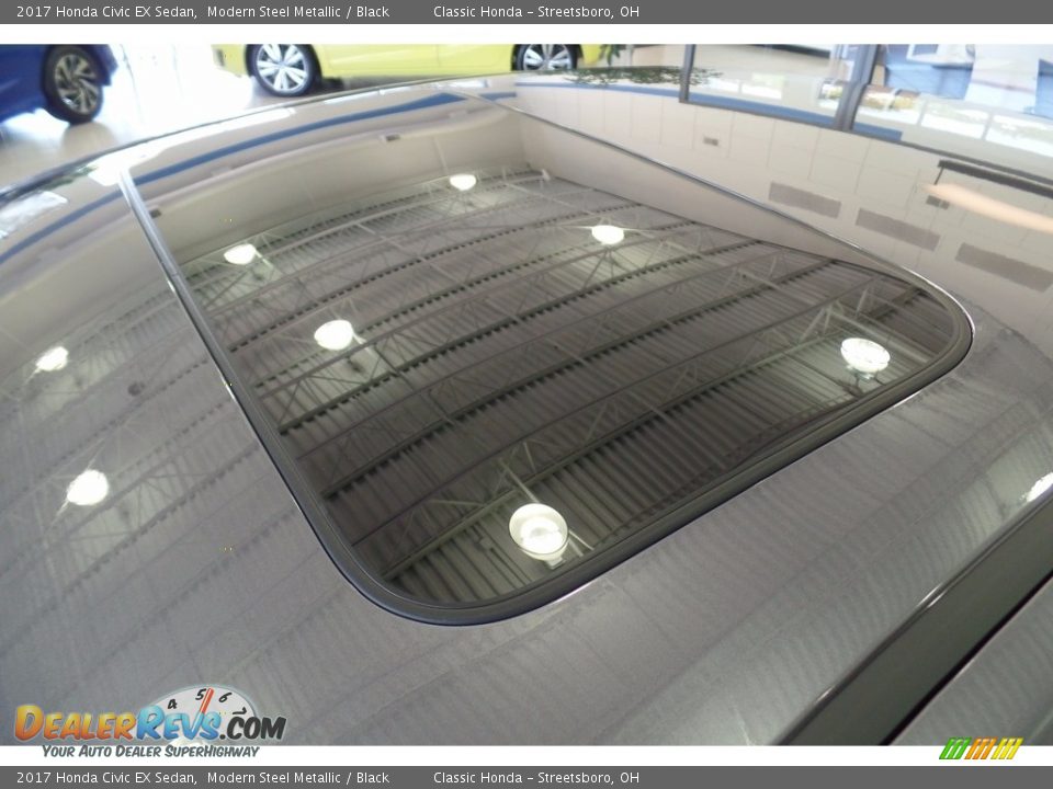 2017 Honda Civic EX Sedan Modern Steel Metallic / Black Photo #9