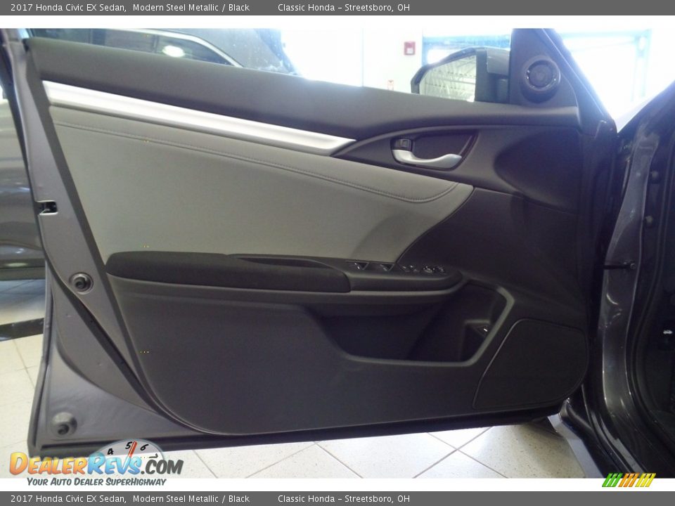 2017 Honda Civic EX Sedan Modern Steel Metallic / Black Photo #10
