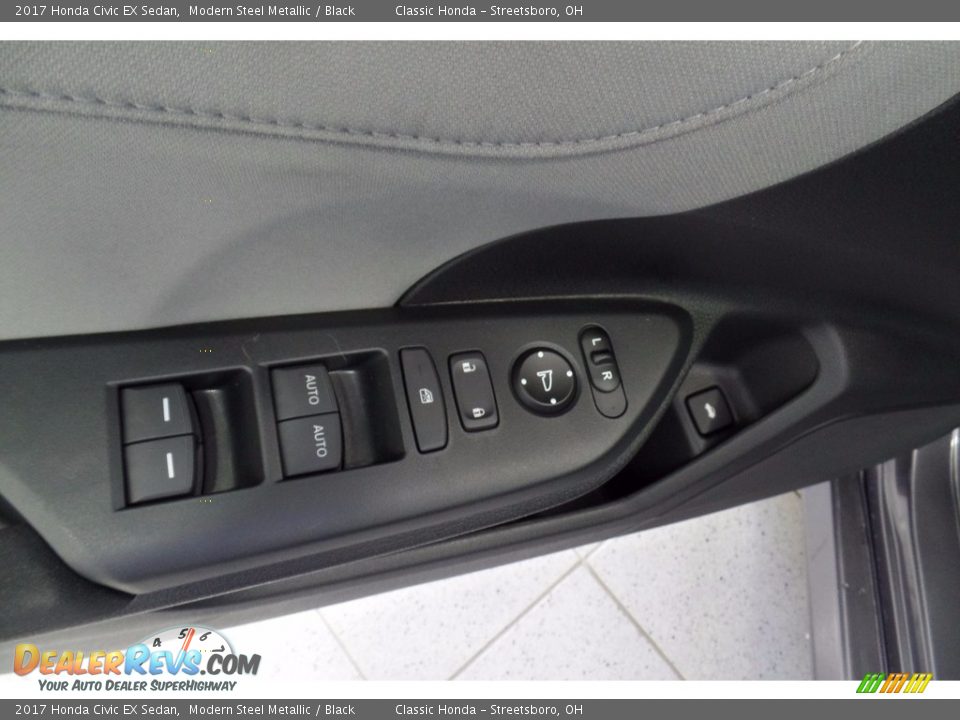 2017 Honda Civic EX Sedan Modern Steel Metallic / Black Photo #11