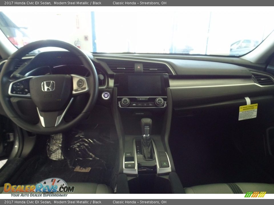 2017 Honda Civic EX Sedan Modern Steel Metallic / Black Photo #12