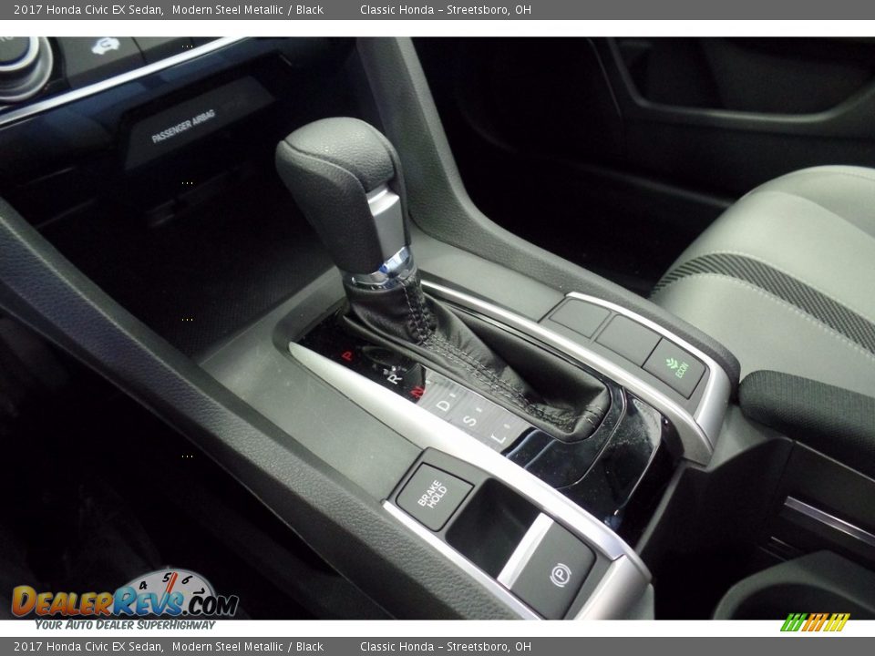 2017 Honda Civic EX Sedan Modern Steel Metallic / Black Photo #17
