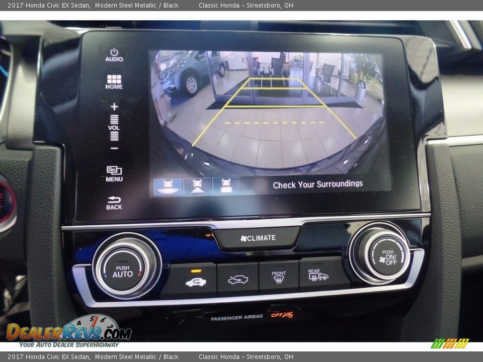 2017 Honda Civic EX Sedan Modern Steel Metallic / Black Photo #19