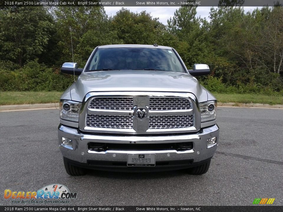 2018 Ram 2500 Laramie Mega Cab 4x4 Bright Silver Metallic / Black Photo #3