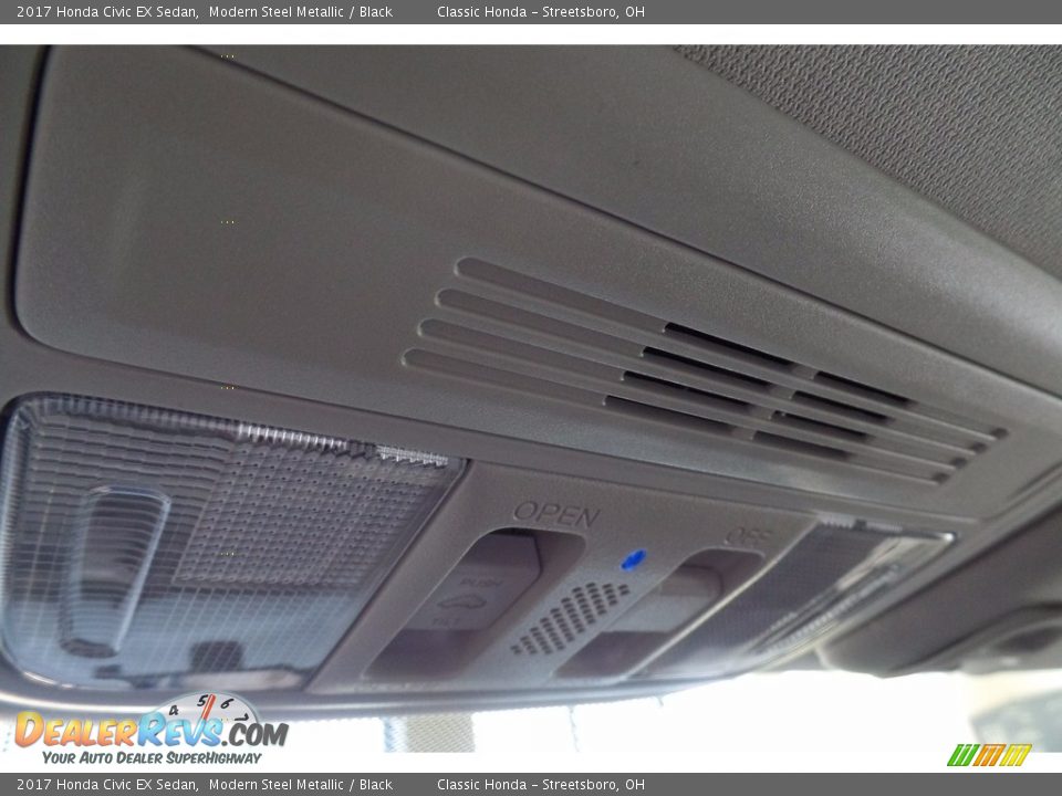 2017 Honda Civic EX Sedan Modern Steel Metallic / Black Photo #21