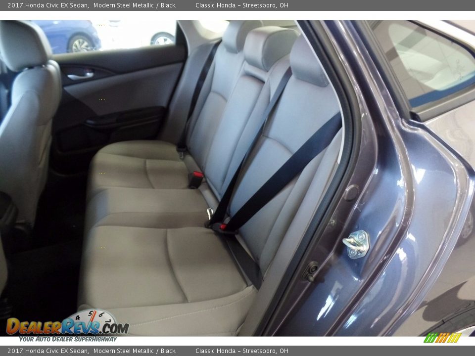2017 Honda Civic EX Sedan Modern Steel Metallic / Black Photo #23