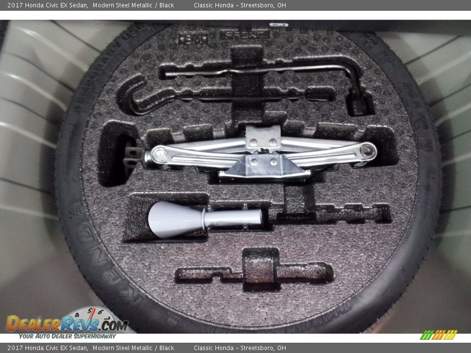 2017 Honda Civic EX Sedan Modern Steel Metallic / Black Photo #25
