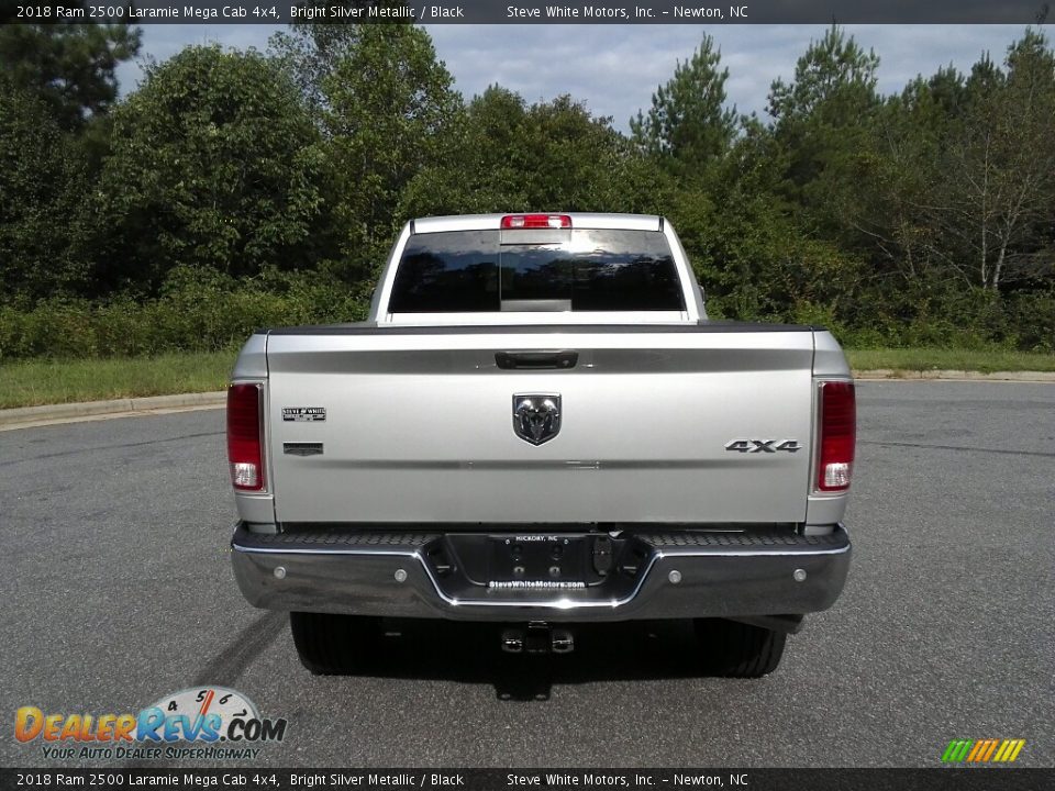 2018 Ram 2500 Laramie Mega Cab 4x4 Bright Silver Metallic / Black Photo #7