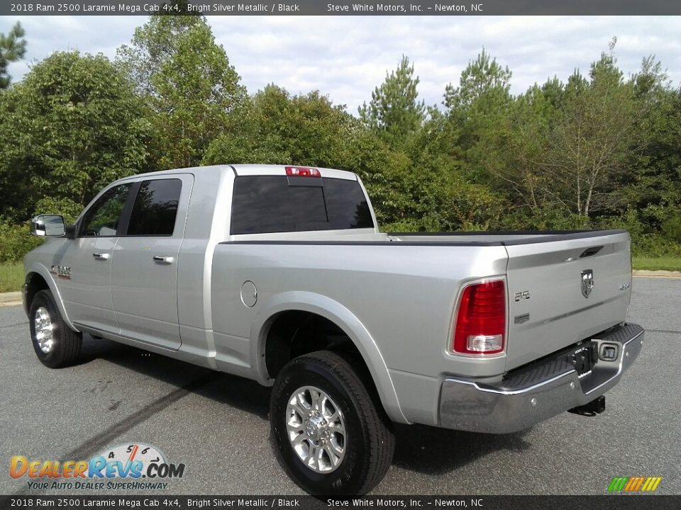 2018 Ram 2500 Laramie Mega Cab 4x4 Bright Silver Metallic / Black Photo #8