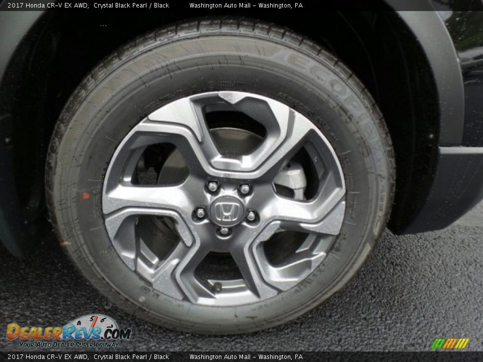 2017 Honda CR-V EX AWD Crystal Black Pearl / Black Photo #3